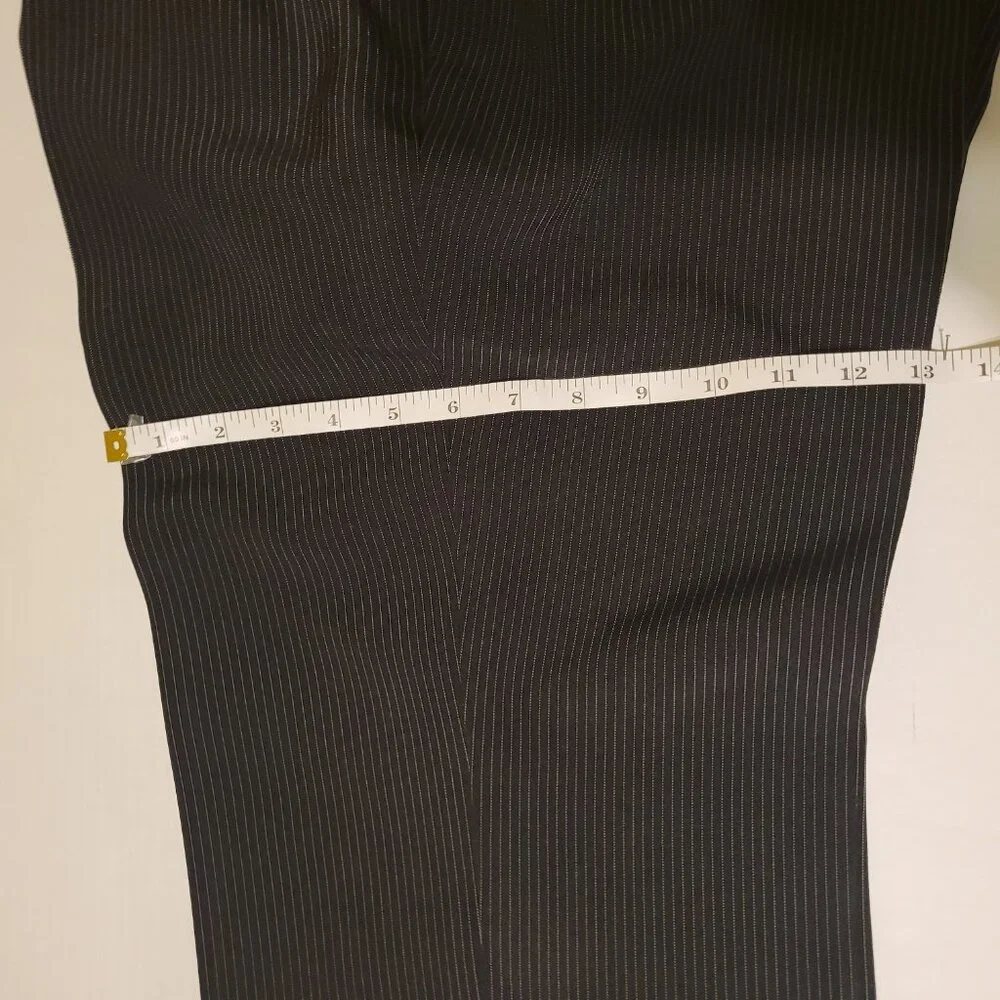 Jones New York Ladies Black Pin Stripe Slacks, Size 16, Kasper Brand - Picture 6 of 9